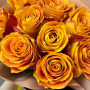 9 оранжевых роз фото 4